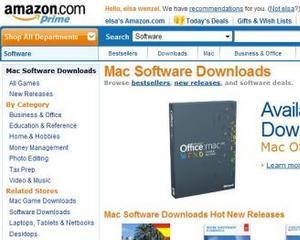 Amazon a lansat un magazin virtual de aplicatii pentru Mac-uri