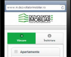 Dezvoltator imobiliar, prezent si pe mobil
