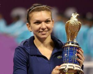 Simona Halep castiga entuziasmant turneul de la Doha!
