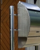 Cutie postala din inox - cu locas pentru ziare.