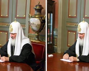 Biserica Ortodoxa Rusa isi cere scuze pentru ca a photoshopat ceasul patriarhului