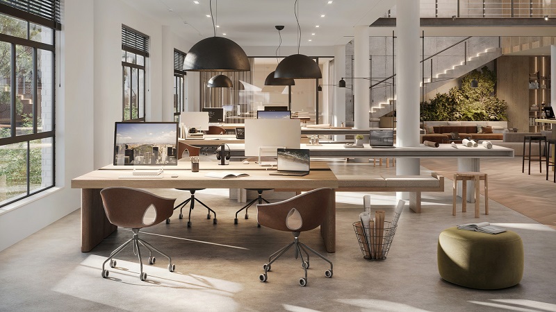 Designul inteligent al biroului, secretul productivitatii moderne