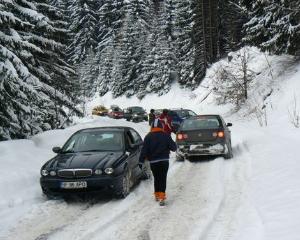 Drumul pana la Cota 1.400 de la Sinaia este restrictionat