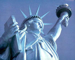 Statuia Libertatii si "varfurile" celor sapte continente