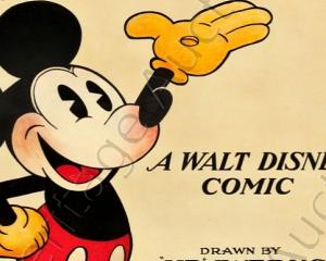 Un afis cu Mickey Mouse din 1928 a fost vandut cu suma de 77.000 euro