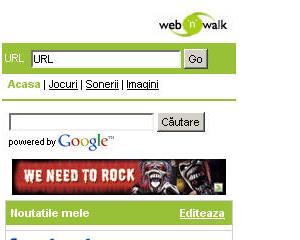 Utilizatorii serviciului web'n'walk de la Cosmote au acum acces la un microsite de jocuri Gameloft