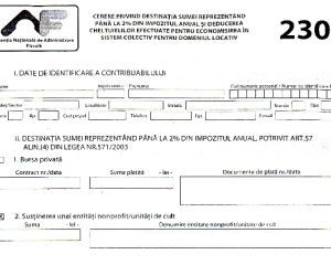 FISC: Declaratii false referitoare la redirectionarea a 2% din impozitul pe venit catre o asociatie