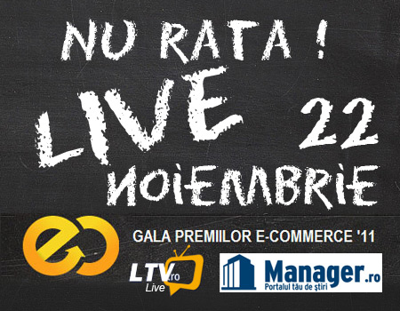 Gala Premiilor eCommerce transmisa pe Manager.ro