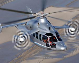 Un "hibrid" este cel mai rapid elicopter din lume. Poate atinge viteze de 430 km/h