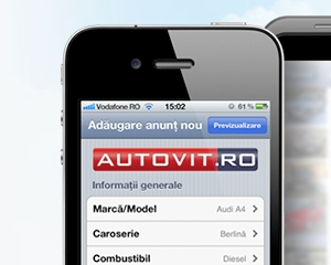 Peste 60.000 de utilizatori de iPhone si iPad folosesc aplicatia Autovit.ro
