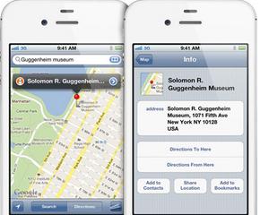 Apple Maps, concurenta Google Maps