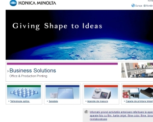 Konica Minolta Business Solutions Romania relanseaza site-ul www.konicaminolta.ro