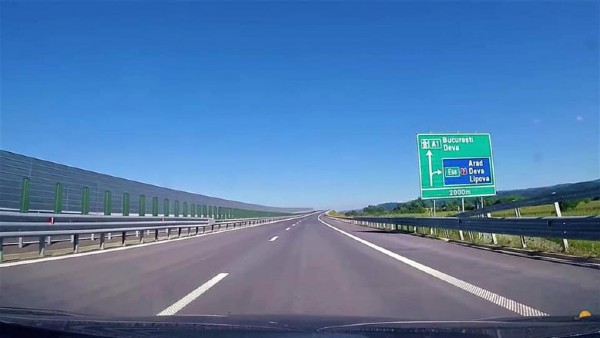 Fara restrictii de viteza pe Autostrada Lugoj-Deva