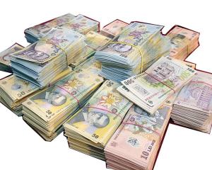 34,8 miliarde de lei, valoarea banilor care circulau in Romania, in decembrie