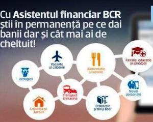 BCR ofera gratuit clientilor un motor de analiza automata a fluxului de venituri si cheltuieli
