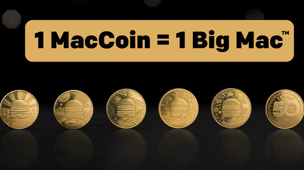 McDonaldâ€™s dedica 5 monede aniversarii a 50 de ani  de Big Mac