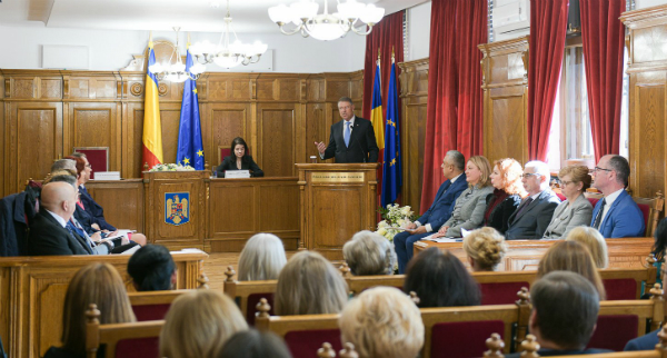 Bilant ICCJ: Klaus Iohannis le cere magistratilor asumare, implicare, consecventa si curaj