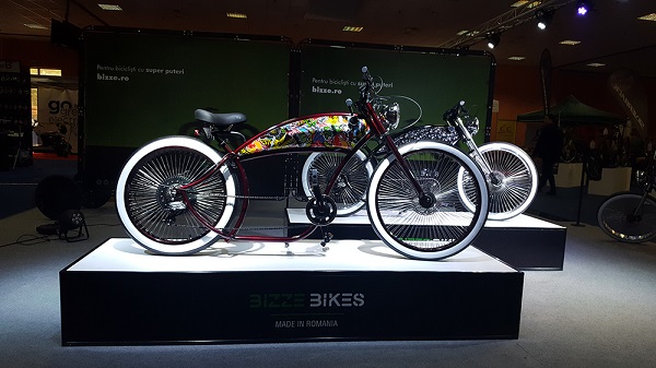 Bizze Bikes prezinta, in premiera, la Salonul Bicicletei din Bucuresti,  prima bicicleta electrica romaneasca de tip chopper