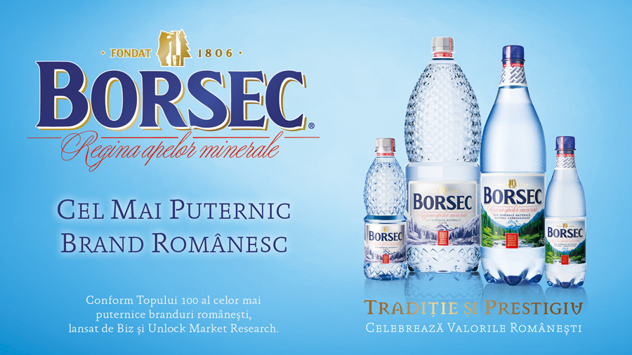 Borsec, cel mai puternic brand romanesc