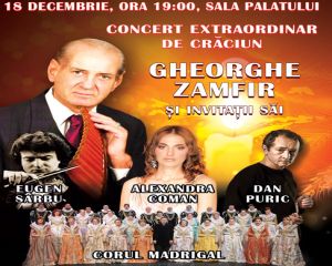 Gheorghe Zamfir sustine un concert la Sala Palatului pe 18 decembrie