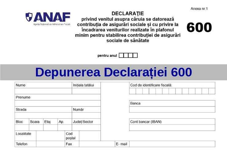 Formularul 600 NU se mai depune