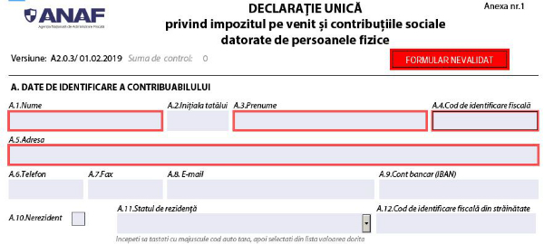 declaratie persoana in intretinere deducere personala suplimentara