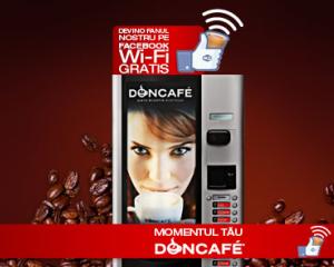 Doncafe lanseaza automatele de cafea cu wireless gratuit