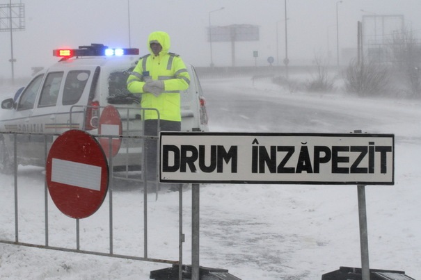 Ultima ora: Lista drumurilor inchise din Romania