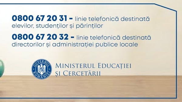Ministerul Educatiei a infiintat doua linii Telverde destinate informarii cu privire la inceperea noului an scolar si universitar