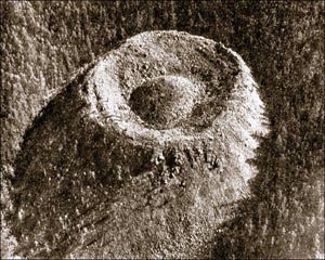 Enigma: un crater "viu" si arbori cu un ritm de crestere anormal de rapid