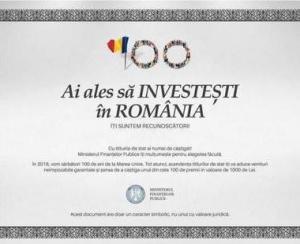 Statul le plateste investitorilor prima dobanda anuala pentru titlurile de stat FIDELIS, editia Centenar