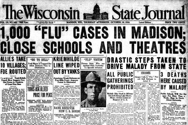 Imagini din secolul trecut reflecta realitatea pandemiei de azi: Cum aratau afisele si cum se protejau oamenii in pandemia de Gripa Spaniola