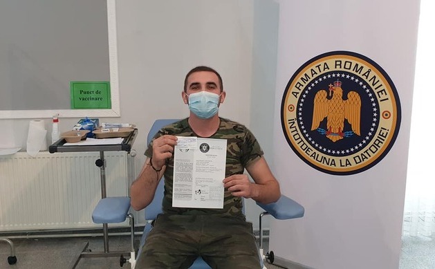 Armata Romaniei continua razboiul cu pandemia: maraton de vaccinare in centrele MApN intre 4-11 mai 2021