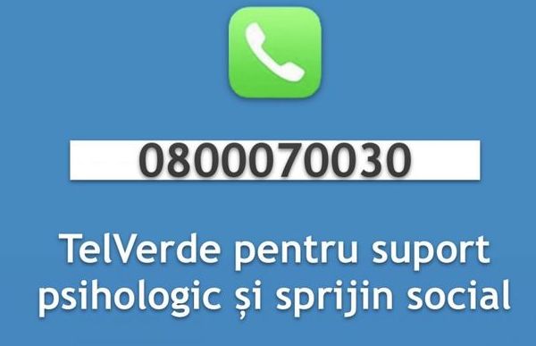 Noua linie de telefonie de tip TelVerde de suport psihologic si sprijin social