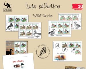 Seria Fauna de la Romfilatelia prezinta timbrele "Rate salbatice"