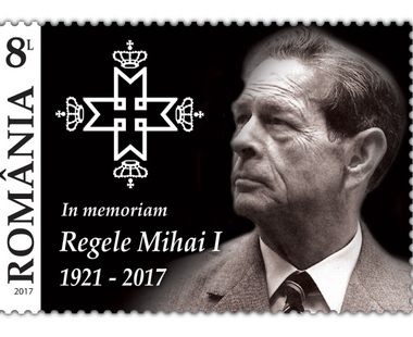 Romfilatelia introduce in circulatie marca postala In memoriam, Regele Mihai I (1921-2017)