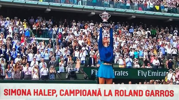 Simona Halep castiga finala Roland Garros 2018
