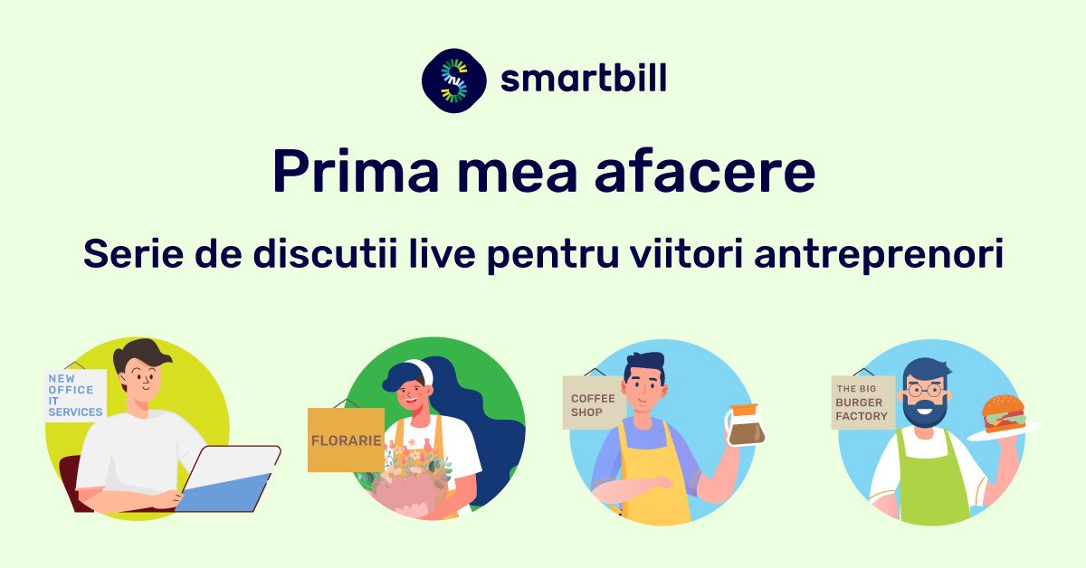 Prima mea afacere - seria de live-uri pentru antreprenori de la SmartBill