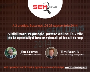 SEM Days 2014: Despre vizibilitate, relevanta si putere in online, cu specialistii din SUA, UK si Romania