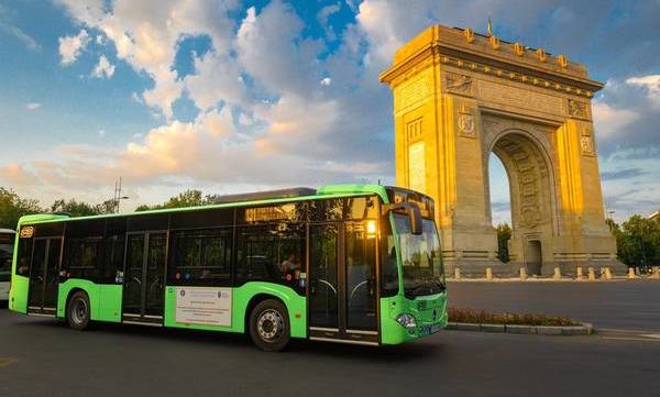 Primul lot de autobuze hibrid Mercedes Citaro a intrat pe traseu in Bucuresti