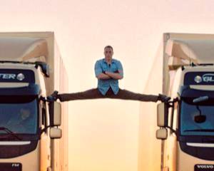 Ce succes a avut spagatul lui Van Damme pe doua camioane Volvo