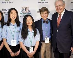 Buffett: Copiii trebuie sa fie educati din punct de vedere financiar, pentru a sustine antreprenoriatul