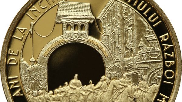 BNR dedica o moneda din aur incheierii Primului Razboi Mondial
