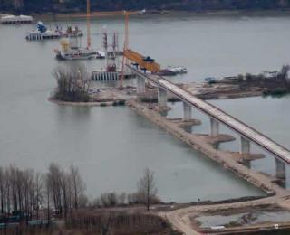 Al doilea pod dintre Romania si Bulgaria, finalizat in proportie de 60%