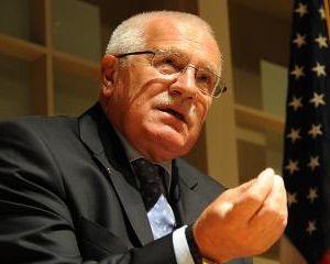 Vaclav Klaus se opune federalizarii Europei