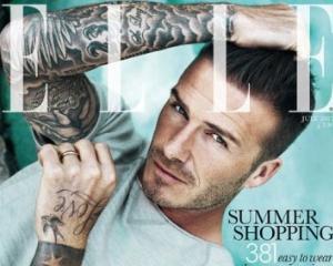 David Beckham, primul barbat de pe coperta revistei ELLE