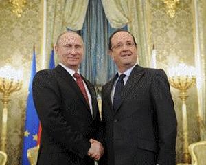 Vladimir Putin catre Francois Hollande: Trebuie sa avem o colaborare mai stransa