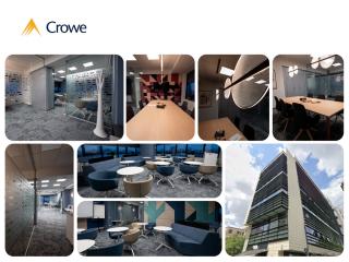 Crowe Romania anunta mutarea in sedii noi si moderne adaptate la modul de lucru hibrid