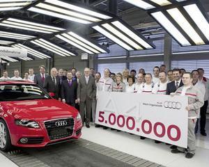 Audi a asamblat modelul A4 cu numarul 5.000.000