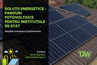 Solutii energetice TAW Energy - Panouri Fotovoltaice pentru institutiile de stat